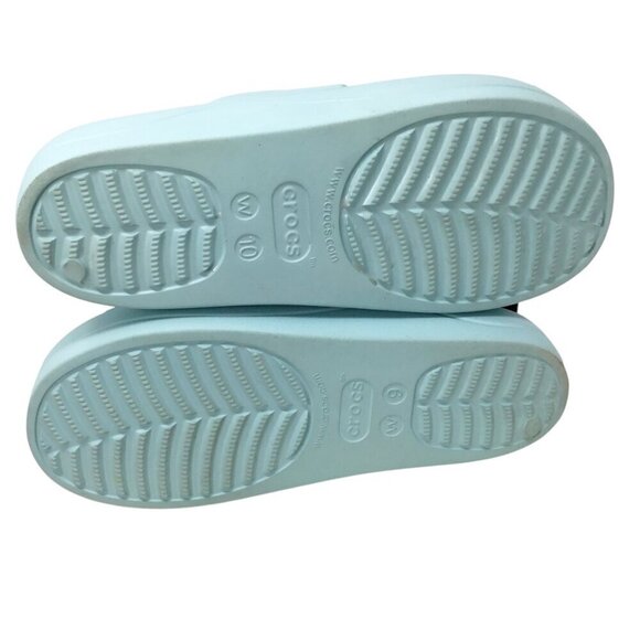 Crocs Baya Platform Slide Iconic Comfort Sandals Comfort Pure Water 208188 Sz 10 - Picture 7 of 8